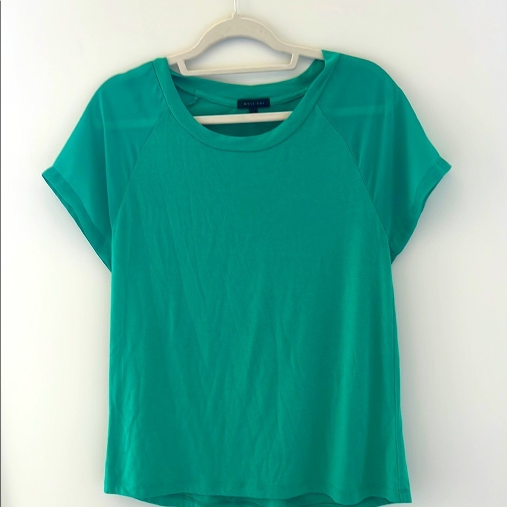 Women’s West Kei Green Short Sleeve Top size S